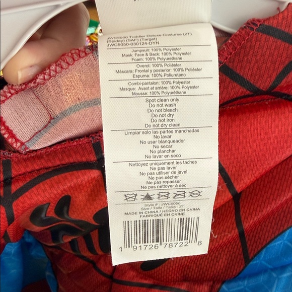 Spider-Man Red and Blue Kids Costume - Picture 6 of 6